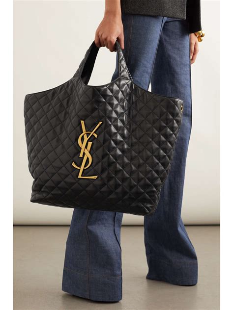 tote yves saint laurent|saint laurent large shopping tote.